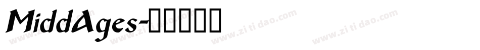 MiddAges字体转换