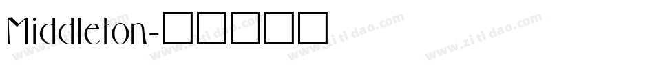 Middleton字体转换