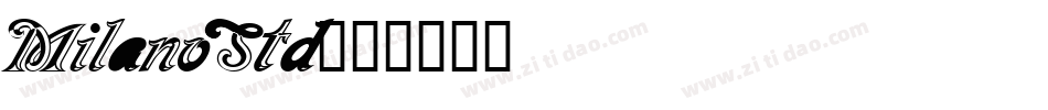 MilanoStd字体转换