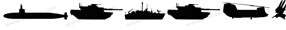 Military-Dingbats字体转换