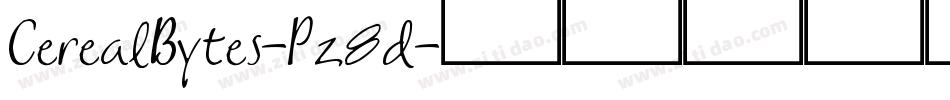 CerealBytes-Pz8d字体转换