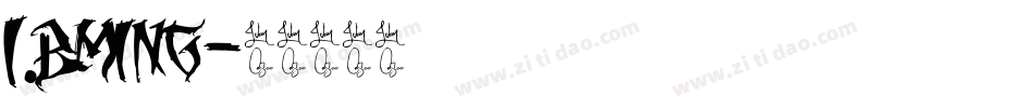 I.BMing字体转换