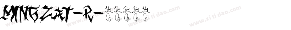 Mingzat-R字体转换