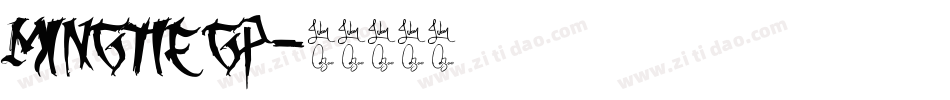 mingtiegp字体转换