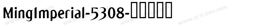 MingImperial-5308字体转换