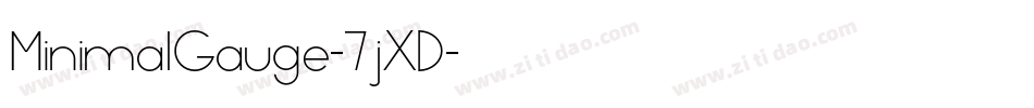 MinimalGauge-7jXD字体转换