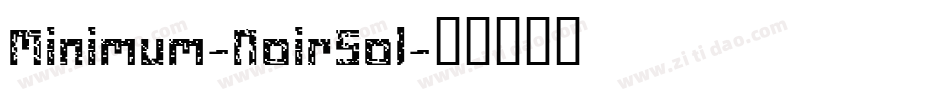 Minimum-NoirSol字体转换
