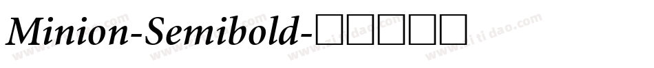 Minion-Semibold字体转换