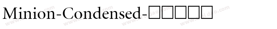 Minion-Condensed字体转换
