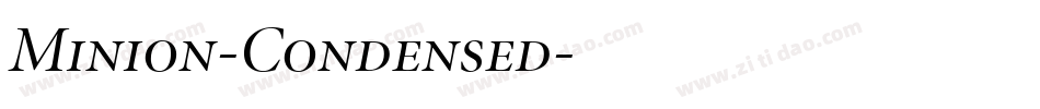 Minion-Condensed字体转换