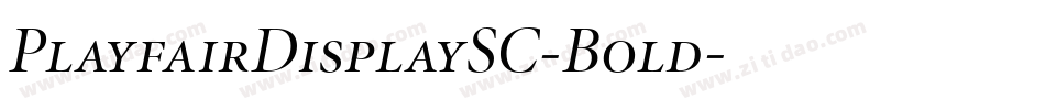 PlayfairDisplaySC-Bold字体转换