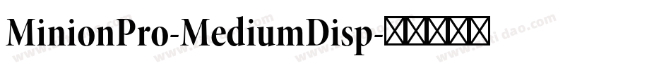 MinionPro-MediumDisp字体转换
