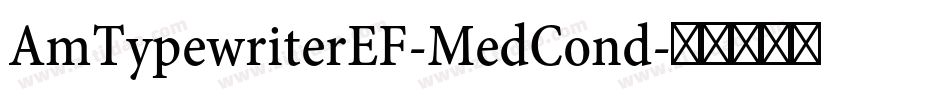 AmTypewriterEF-MedCond字体转换 AmTypewriterEF-MedCond字体转换