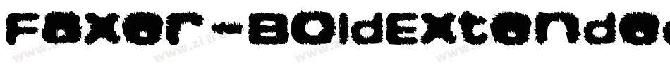 Faxer-BoldExtended字体转换
