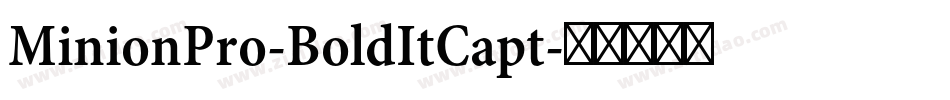 MinionPro-BoldItCapt字体转换