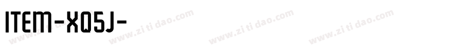 Item-Xq5j字体转换