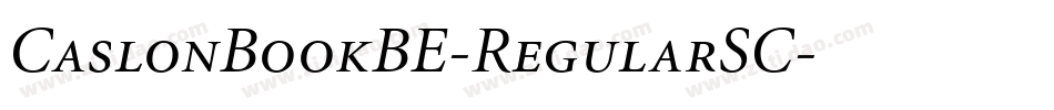 CaslonBookBE-RegularSC字体转换