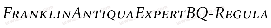 FranklinAntiquaExpertBQ-RegularSC字体转换