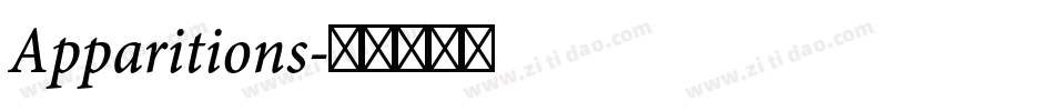Apparitions字体转换