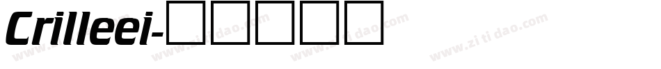 Crilleei字体转换