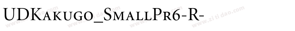 UDKakugo_SmallPr6-R字体转换