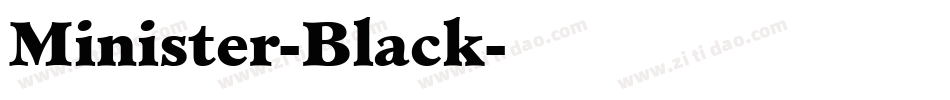 Minister-Black字体转换