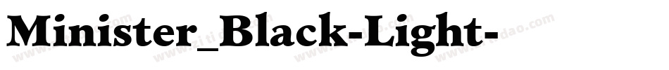 Minister_Black-Light字体转换