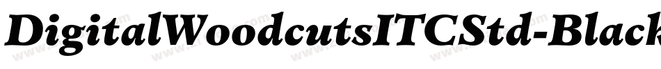 DigitalWoodcutsITCStd-Black字体转换