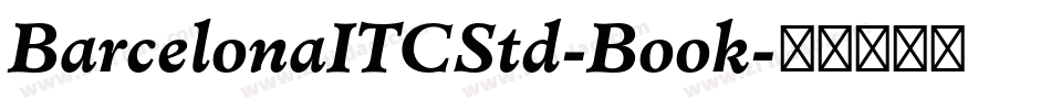 BarcelonaITCStd-Book字体转换