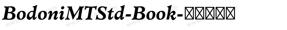BodoniMTStd-Book字体转换