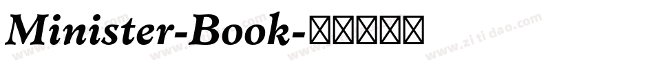 Minister-Book字体转换
