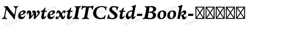 NewtextITCStd-Book字体转换