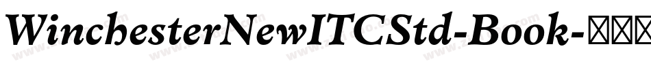 WinchesterNewITCStd-Book字体转换