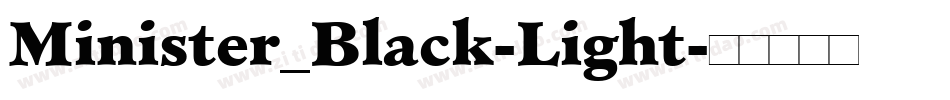 Minister_Black-Light字体转换