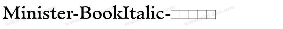 Minister-BookItalic字体转换