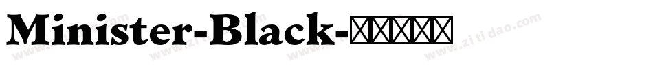 Minister-Black字体转换