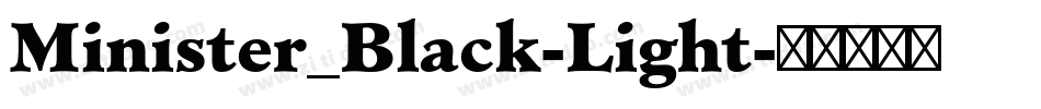 Minister_Black-Light字体转换