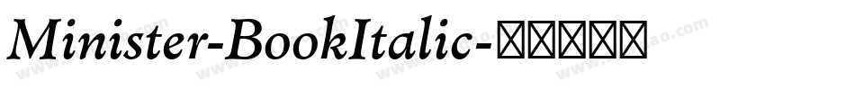 Minister-BookItalic字体转换