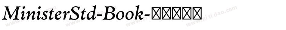 MinisterStd-Book字体转换