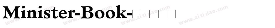 Minister-Book字体转换