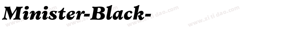 Minister-Black字体转换
