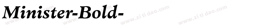 Minister-Bold字体转换