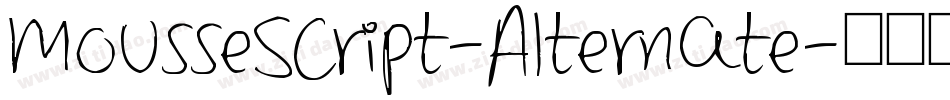 MousseScript-Alternate字体转换