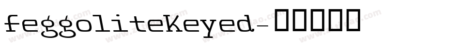 FeggoliteKeyed字体转换