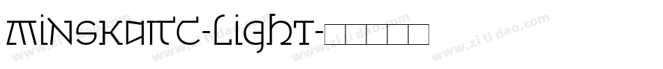 MinskaITC-Light字体转换