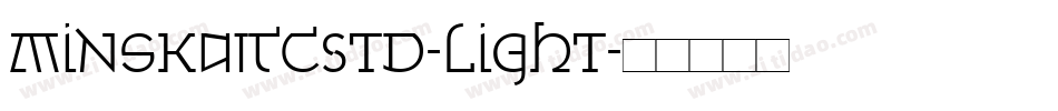 MinskaITCStd-Light字体转换