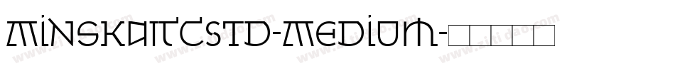 MinskaITCStd-Medium字体转换