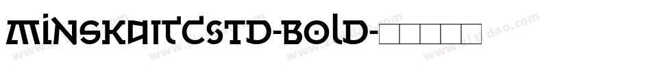 MinskaITCStd-Bold字体转换