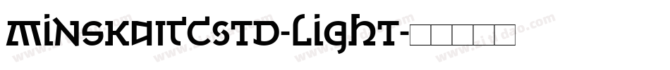 MinskaITCStd-Light字体转换