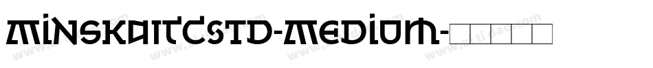 MinskaITCStd-Medium字体转换